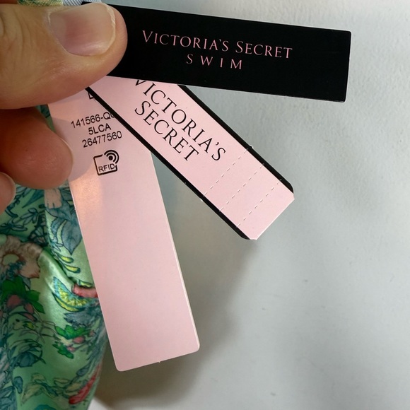 Victorias Secret Swimsuit Floral NWT‎ Size Large Green Pink Beach Summer - Picture 6 of 7